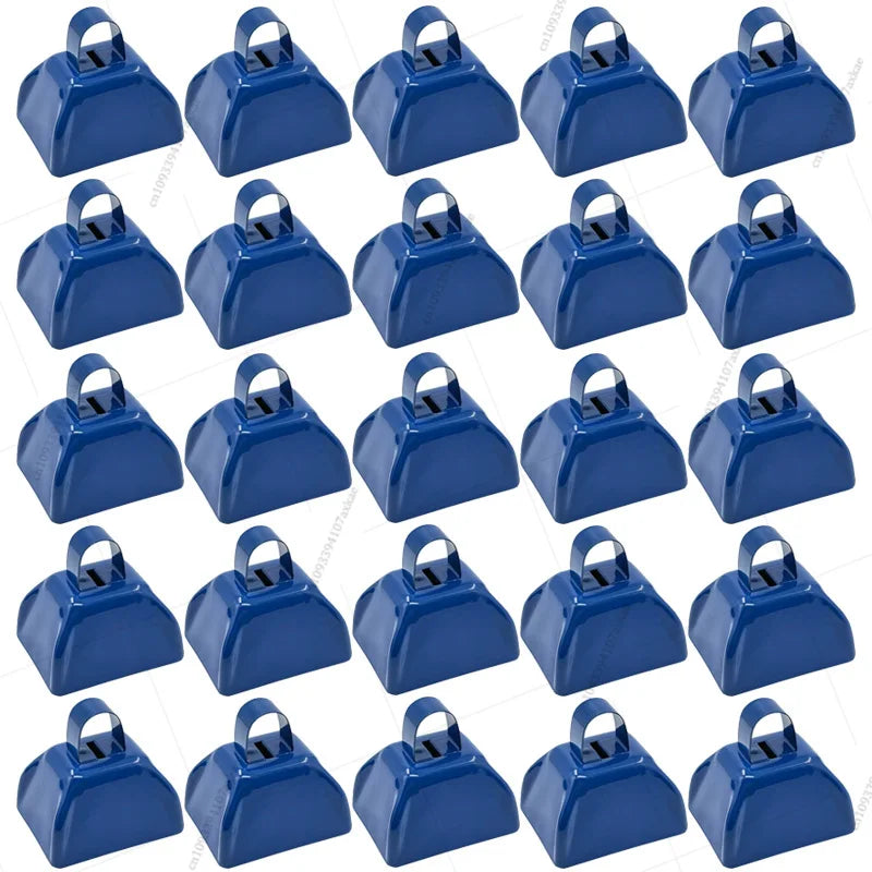 12-100 Pcs Metal Cowbells for Sporting Event 3 Inch Small Noise Makers