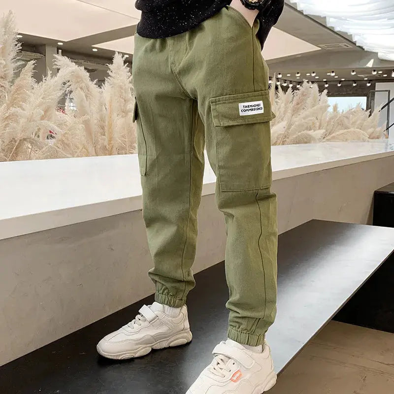 Trendy Cargo Trousers for Young Boys Sizes 4-12