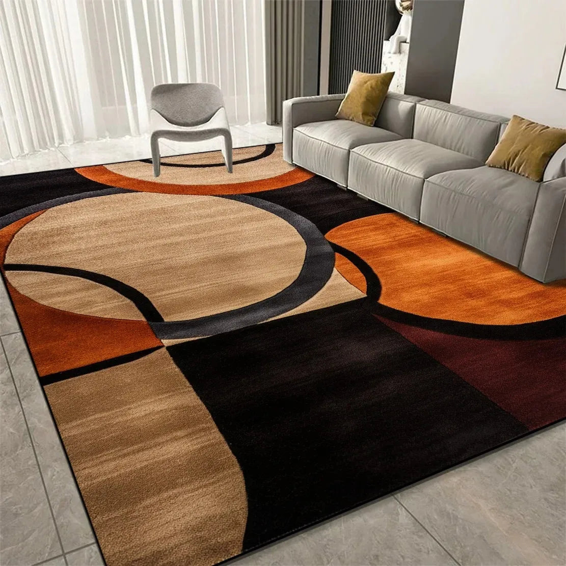 Large Geometric Carpets for Living Room Decoration Sofa Large Area Home Rugs for Bedroom Soft Non-slip Mat for Children