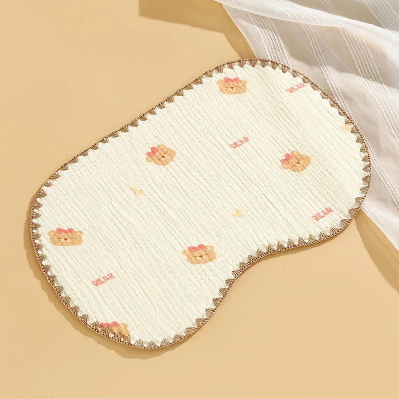 Newborn Baby 10-layer Cotton Gauze Flat Pillow Newborn Pillow Towel Baby Cloud Pillow Anti-vomiting Pillow