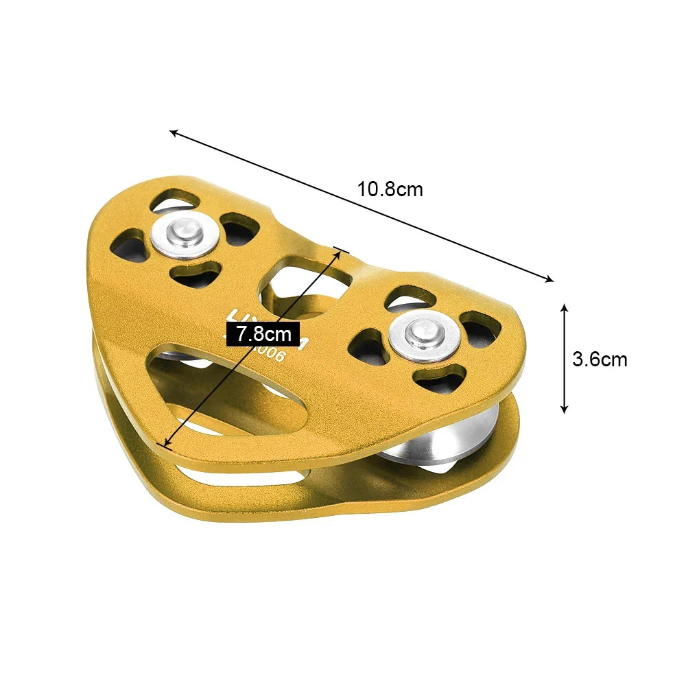 Cable Trolley Caving Trolley Pulley Trolley Lixada 30kN Cable Trolley Pulley with Ball Bearing Climbing Caving Aloft Work