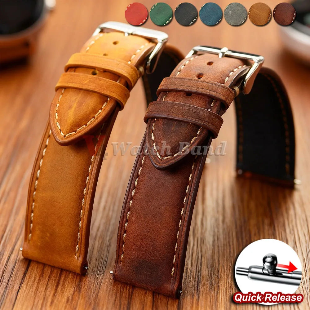 OnePlus Watch Vintage Stitched Leather Band