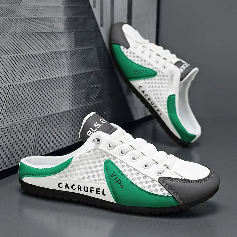 Men's Fashion Soft-soled Half Slippers Summer Men Trendy Bottom Casual Shoes Soft Sole Sneakers Zapatos De Hombre Plus Size 48