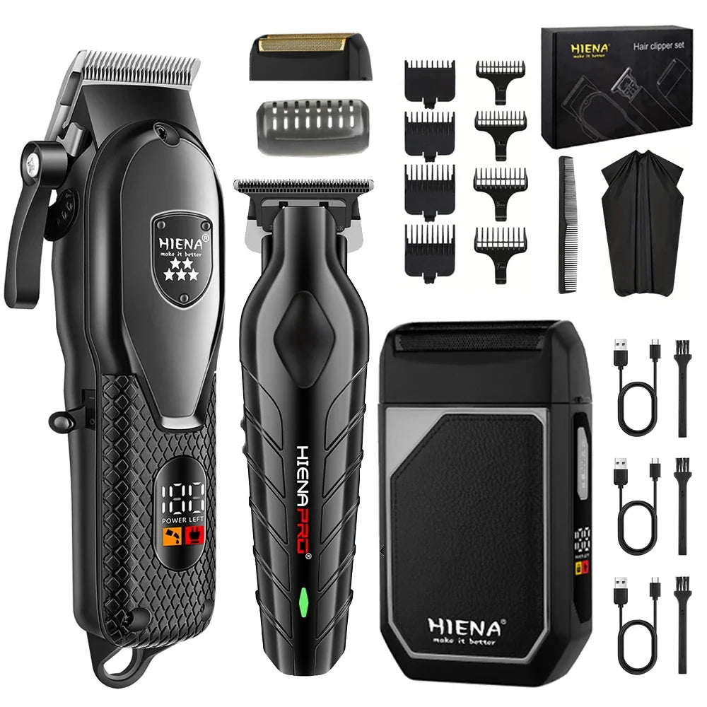 hiena Clipper Electric Hair Trimmer for men Electric shaver professional Men's Hair cutting machine Wireless barber trimmer