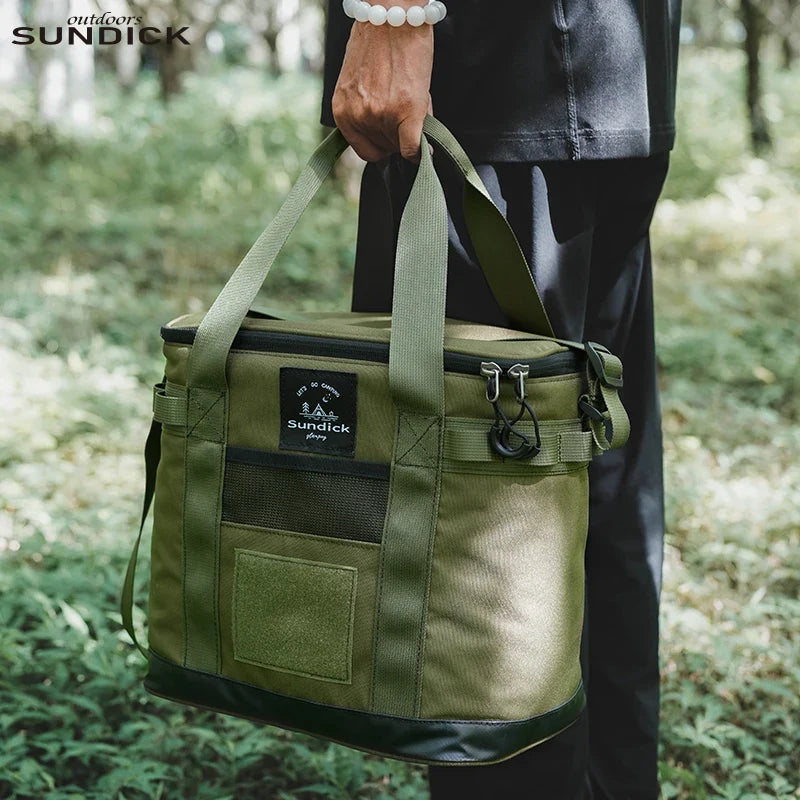 Outdoor Camping Crossbody Insulated Bag, Camping Insulation Bag, Hand-Held Storage Bag, Outdoor Activity Picnic Bag