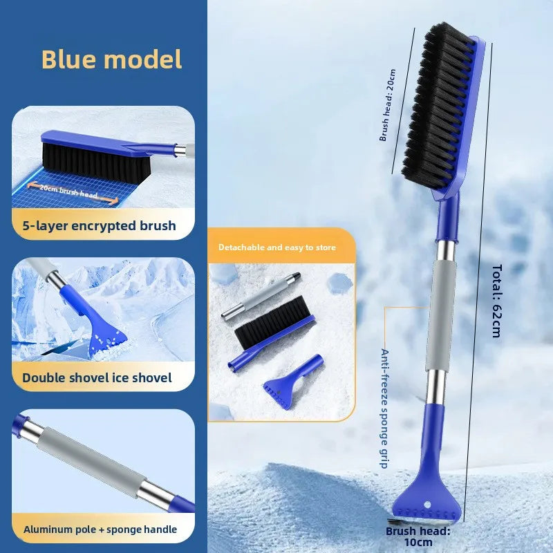 NEW Car multi-functional snow removal shovel two-in-one snow removal brush for winter car ice removal brush