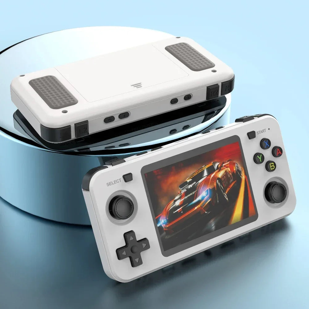 15000+ Ready Games! 3.5" IPS Retro Handheld Console RK3326, 3000mAh Long Play original ARKOS Blue R36H 64GB 128GB