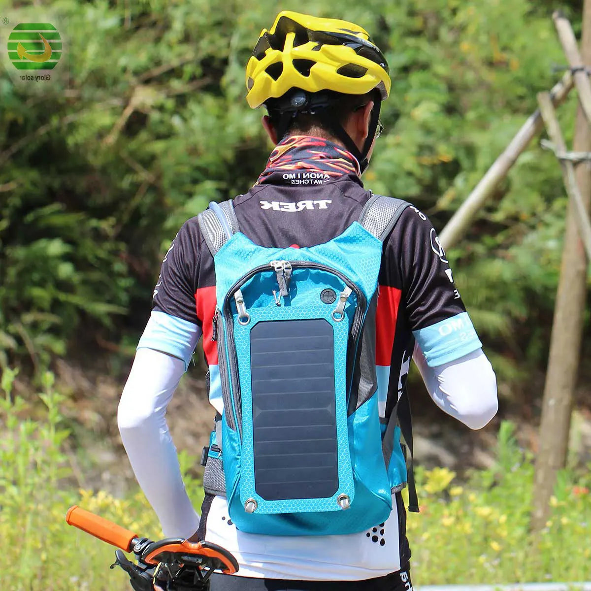 10W Solar Charging Backpack 20L USB Outdoor Hiking Backpack Waterproof