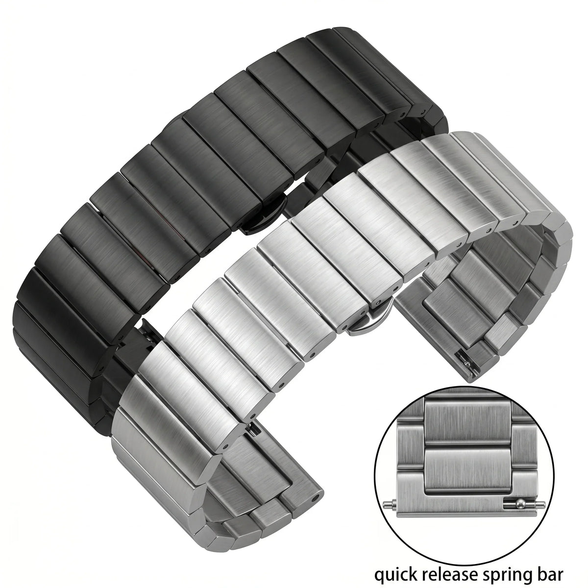 Huawei Watch & Watch GT Brushed Stainless Steel Bracelet