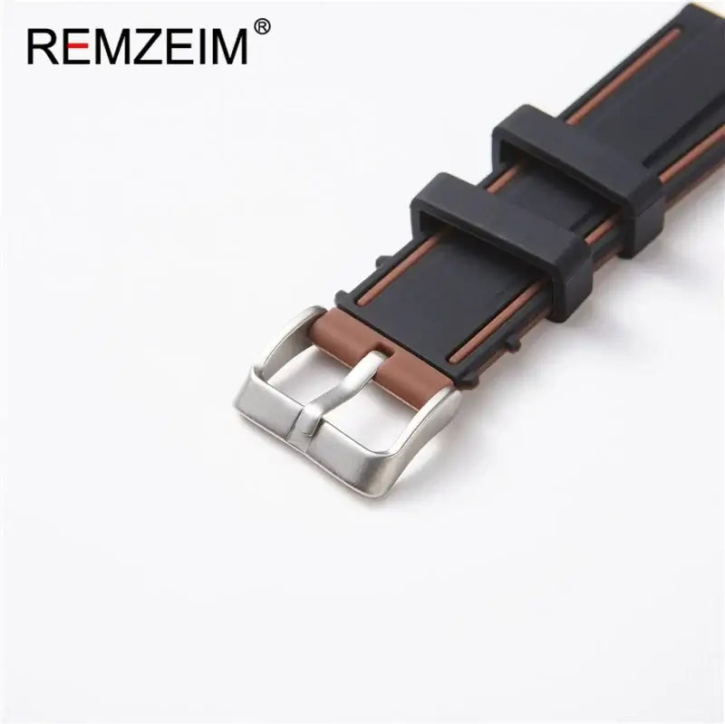 TicWatch Pro 5, Pro 3 & E3 Two-Tone Silicone Band with Edge Stripes
