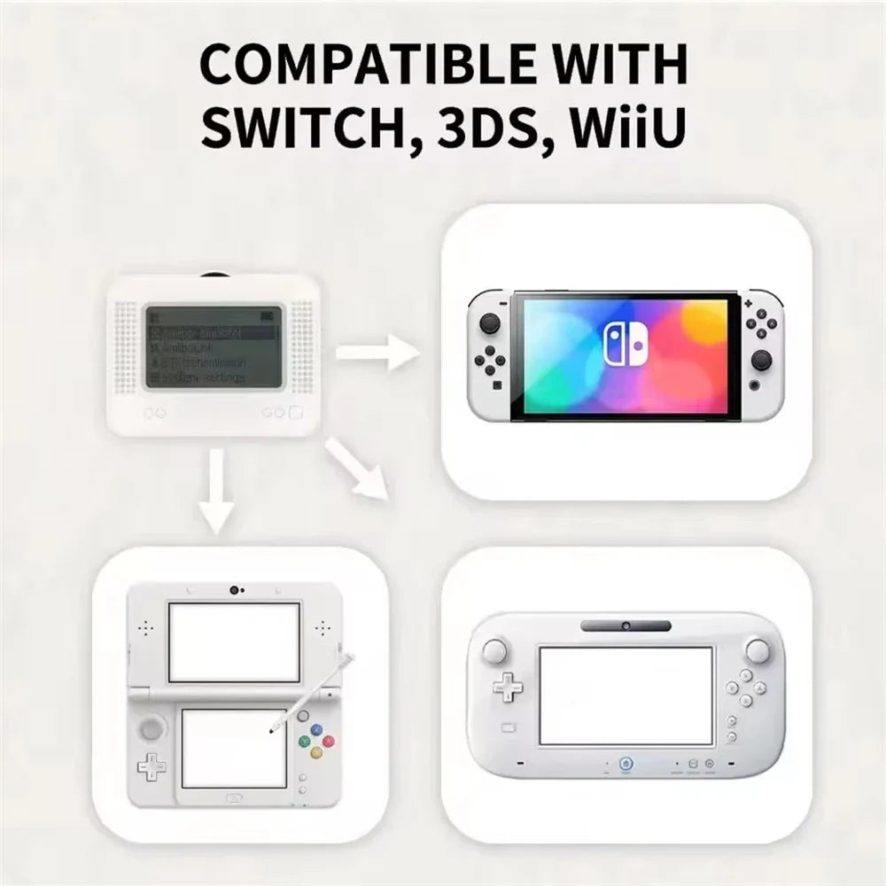For Amiibo Emulator NFC Smart Game Simulator Infinite Card Swipe Universal For Switch2/Switch WiiU 3DS Portable Reader Writer
