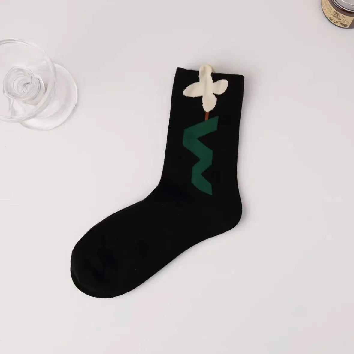 New Women Socks Korean Style Flower Trend Casual Cotton Socks Girls Frilly Ruffle Cute Sweet Breathable Kawaii Crew Socks Girls