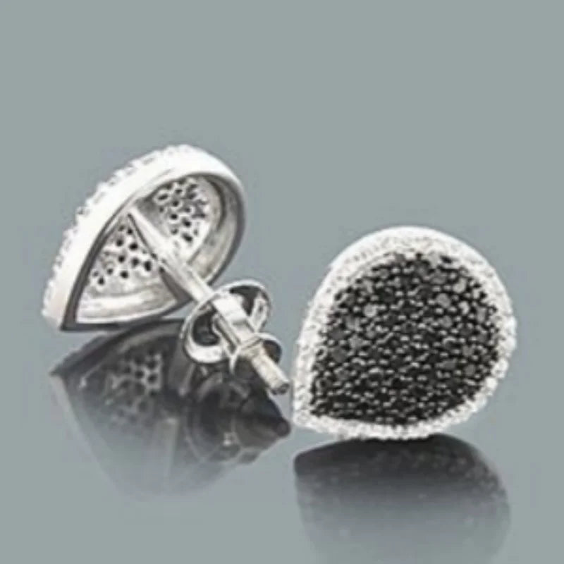 Delicate stud earrings for men and women Square accessories suitable for wedding parties go with everything