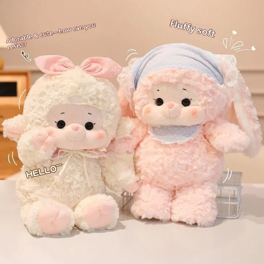 Peluchitos de conejito y cordero