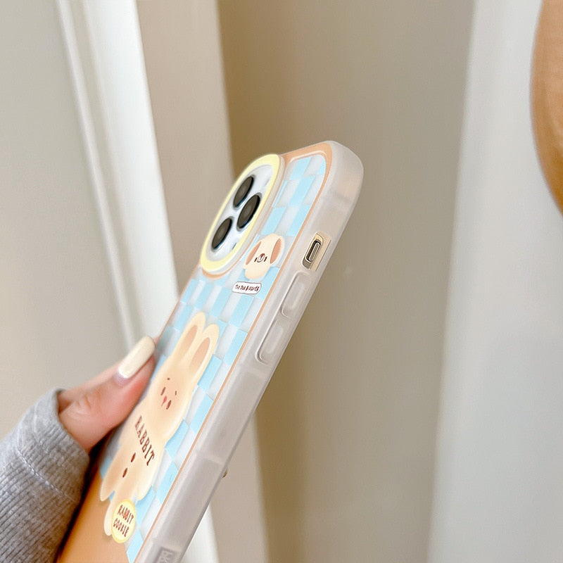 Funda de iPhone Cachorro y Conejito de Chocolate