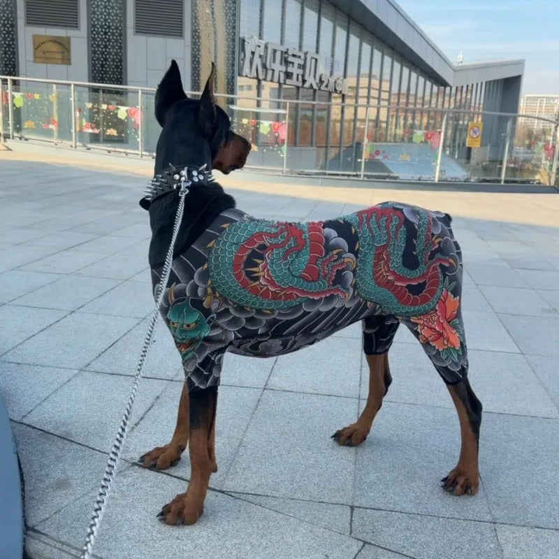 Funny Tattoo Dog Shirt Costume for Pets