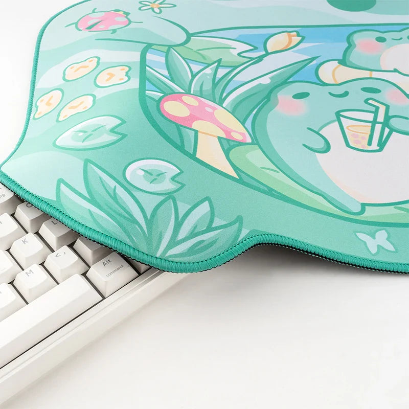 Alfombrilla de escritorio para juegos de rana kawaii