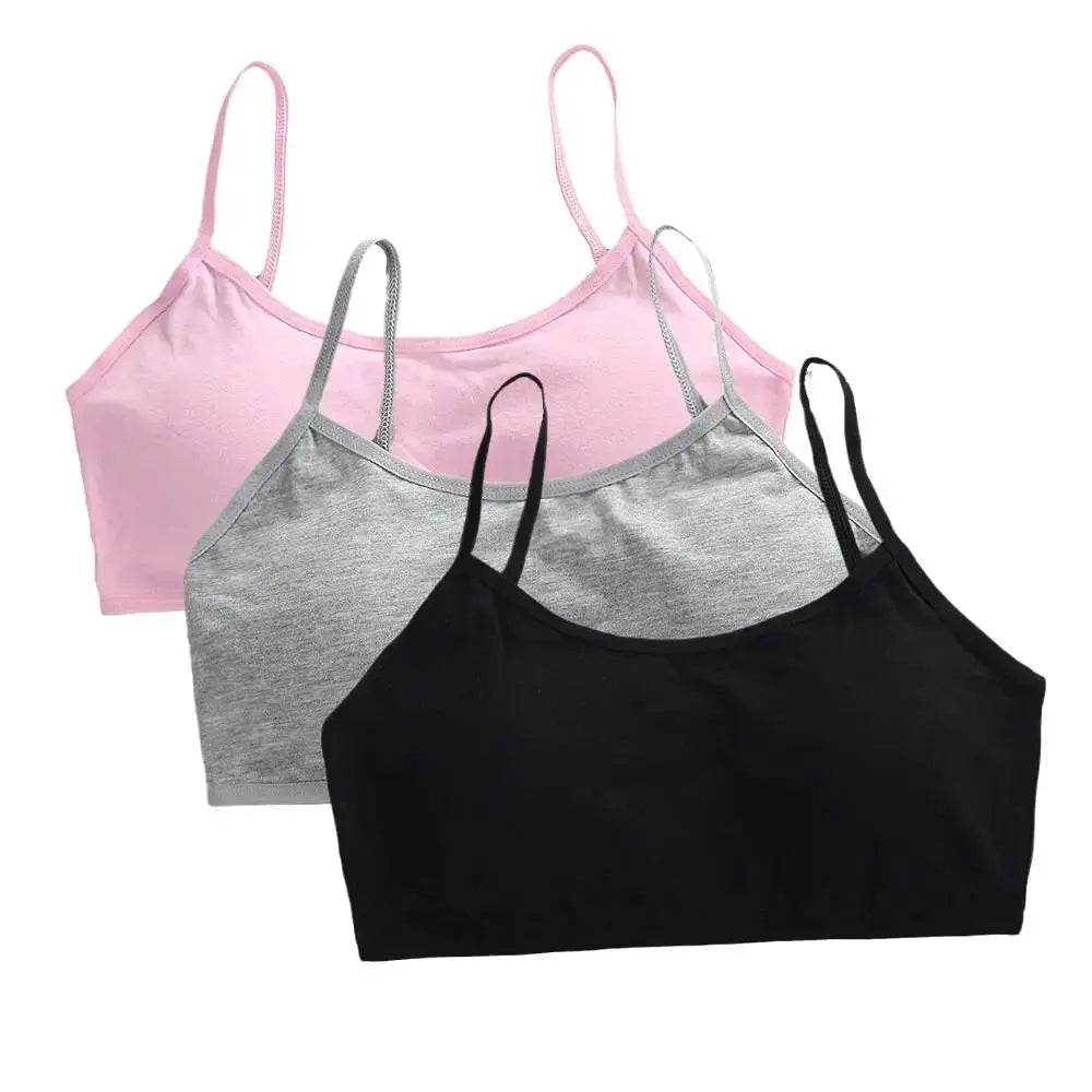 Girls Breathable Cotton Bras