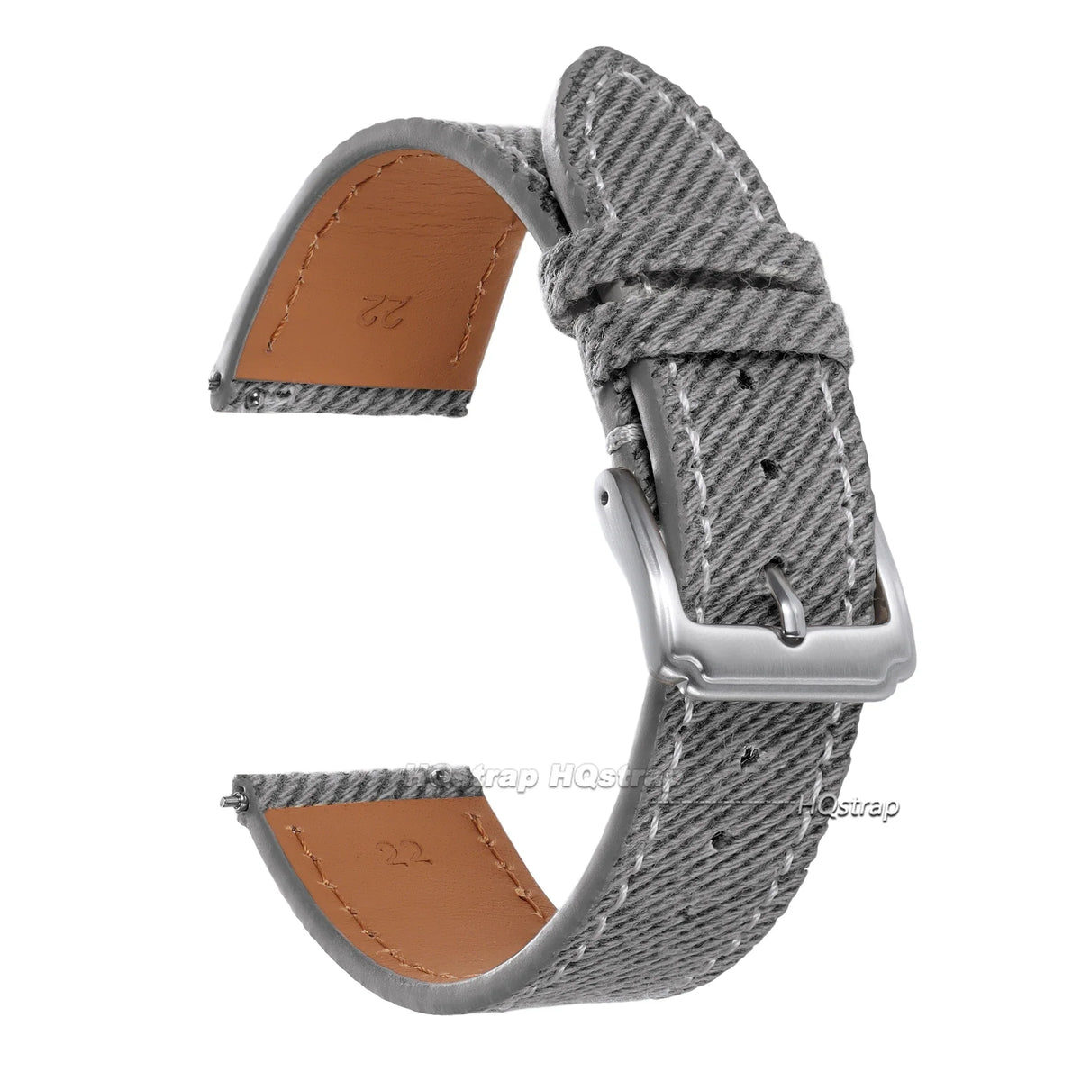 Garmin 18/20/22mm Quick Release Denim Band with Leather Lining