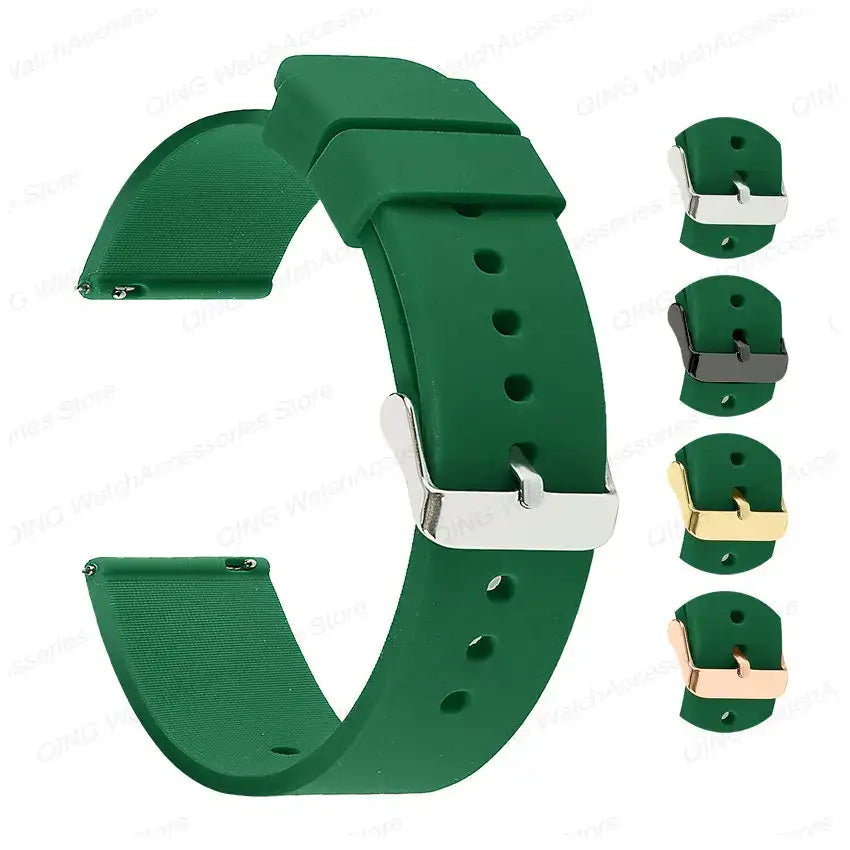 TicWatch Pro 5, Pro 3 & E3 Smooth Silicone Band, 10 Colors