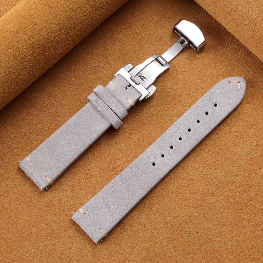 Huawei Watch & Watch GT Vintage Suede Band with Butterfly Clasp