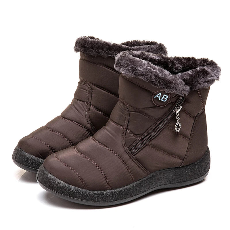 Cozy Winter Comfort: Fur-Lined Snow Boots