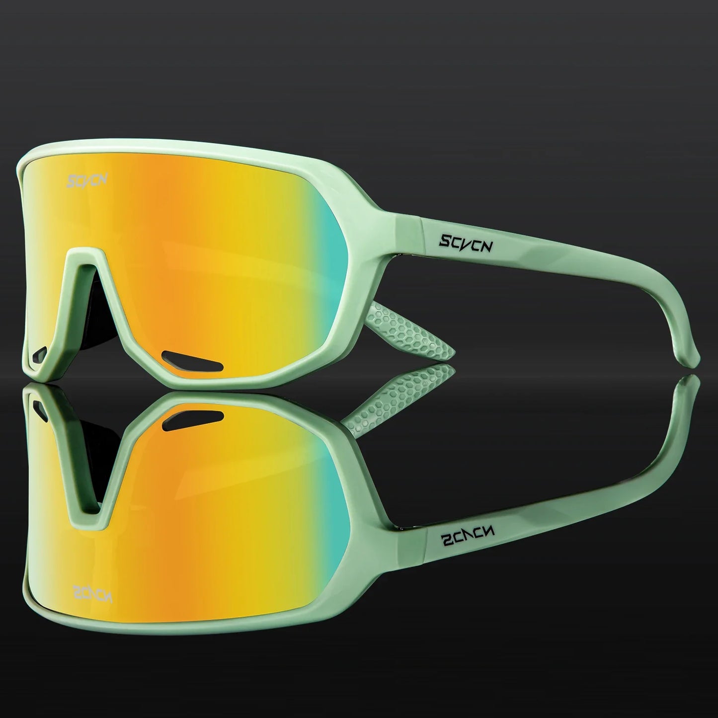 SCVCN Cycling Glasses Outdoor Sports Bicycle Sunglasses UV400 Running Eyewear Men MTB Cycling Sunglasses Road Bike Glasses