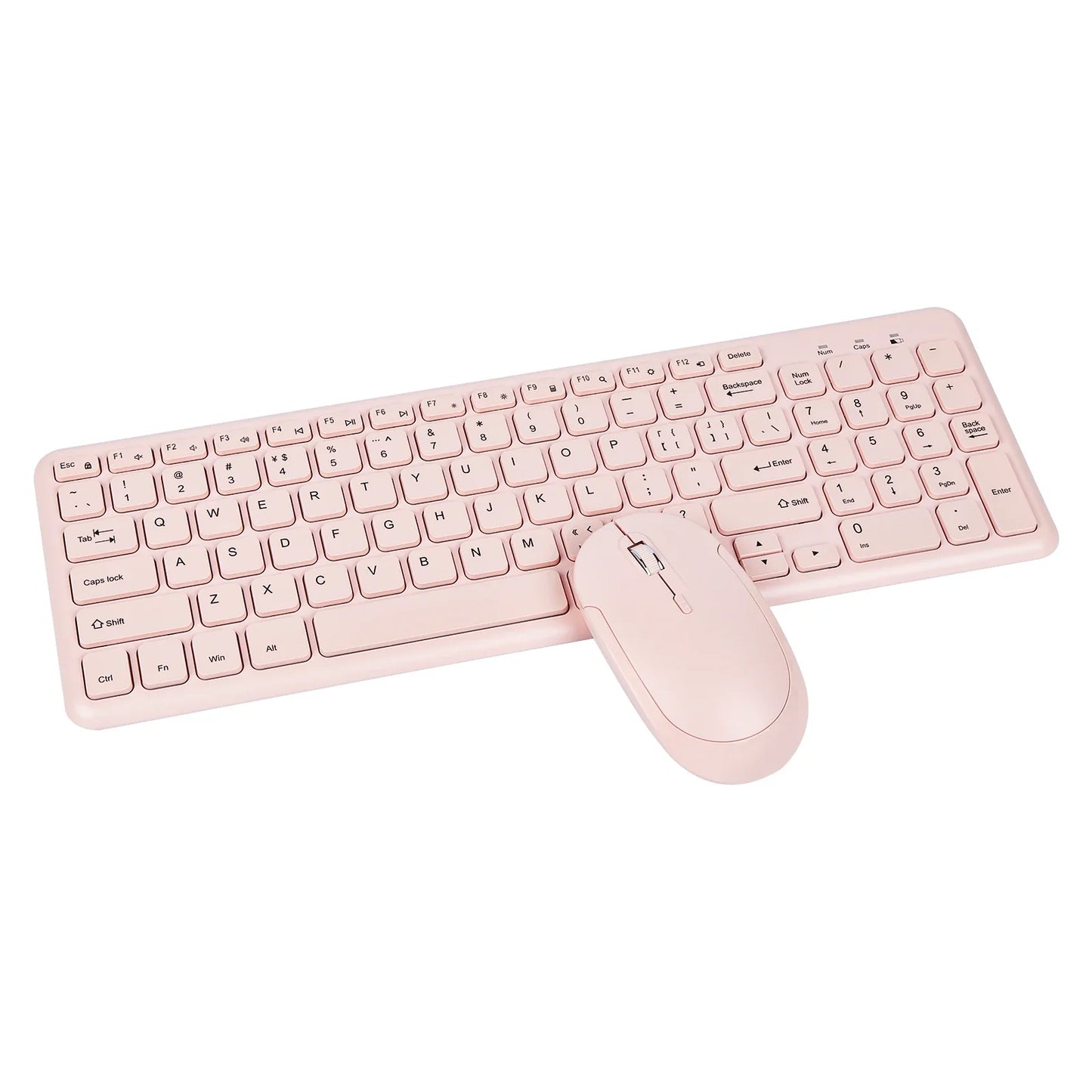 Fashion Wireless Keyboard and Mouse Combo Gamer Silent Keyboards Mouse Set Ultra Thin Office PC Ergonomic Gaming Pink Keypad
