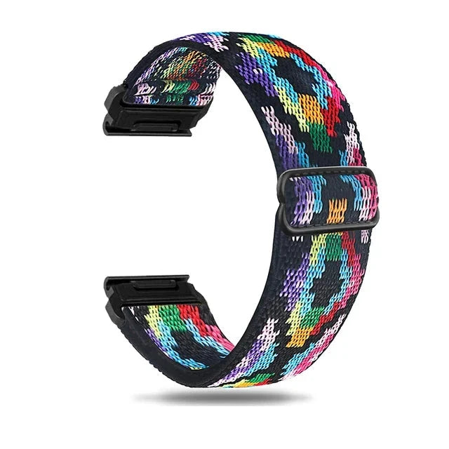 Garmin QuickFit 20/22/26mm Elastic Bohemian Woven Nylon Band