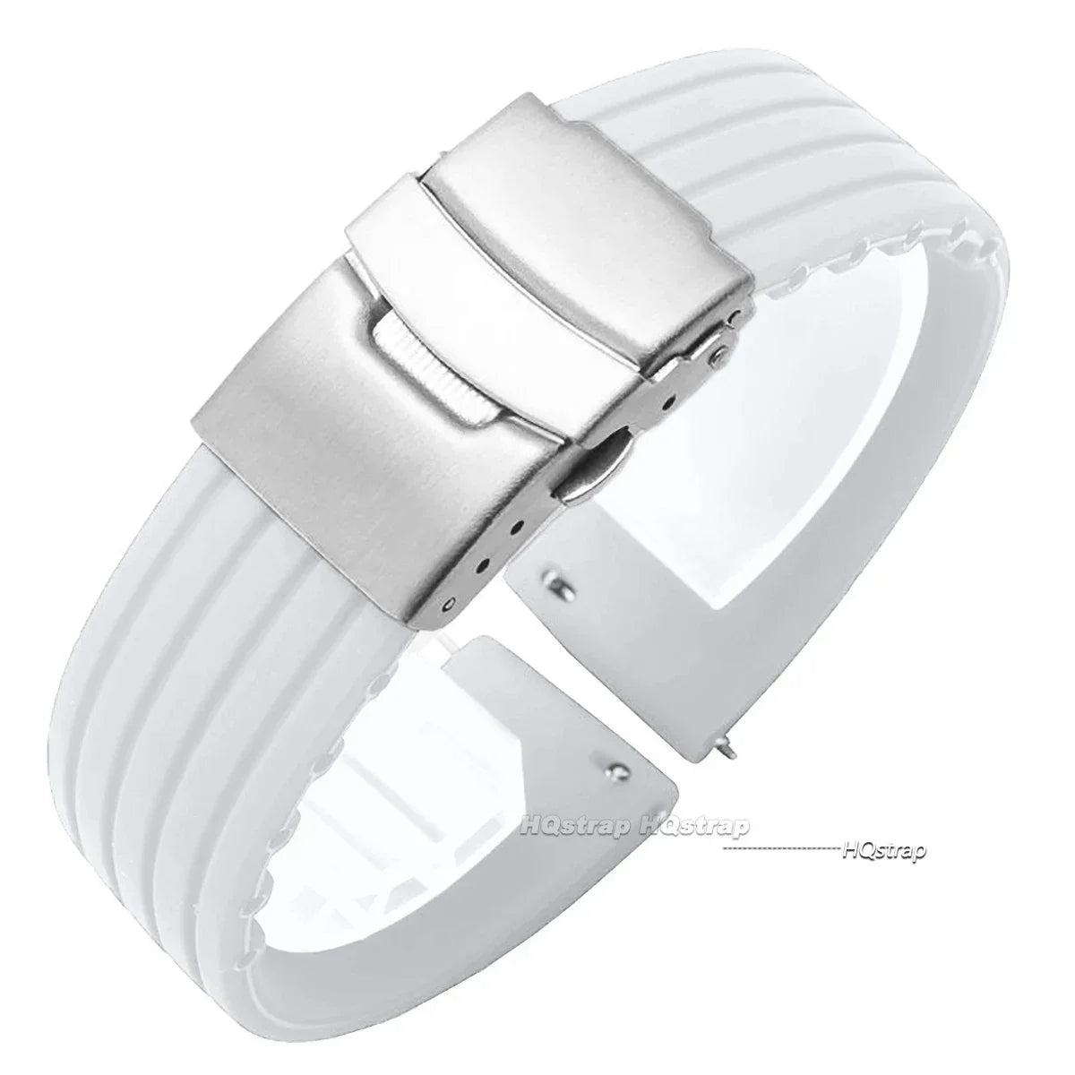 OnePlus Watch Silicone Rubber Band with Deployment Buckle