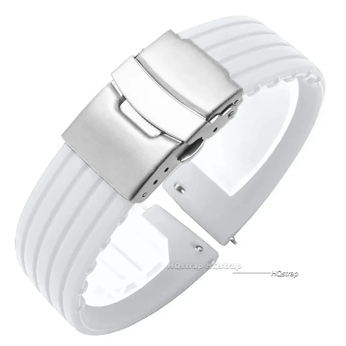 Amazfit Balance, GTR, GTS & Bip Ribbed Silicone Band, Deployment Clasp