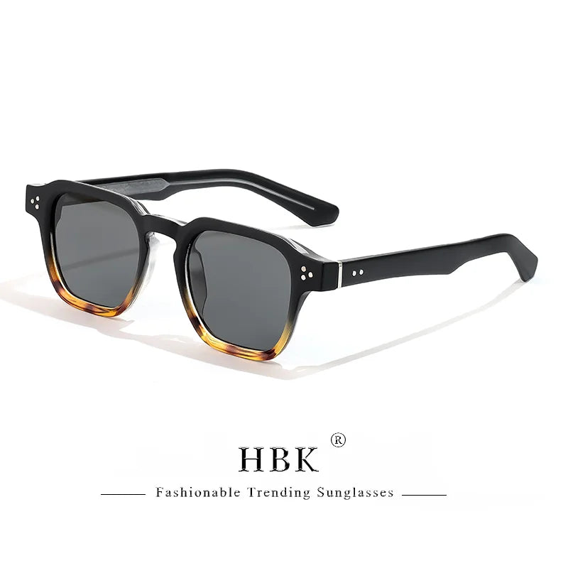 HBK Fashion Punk Sunglasses for Men Classic Square Sun Glasses Outdoor Sports Party Vacation Travel Driving Fishing Eyeglasses