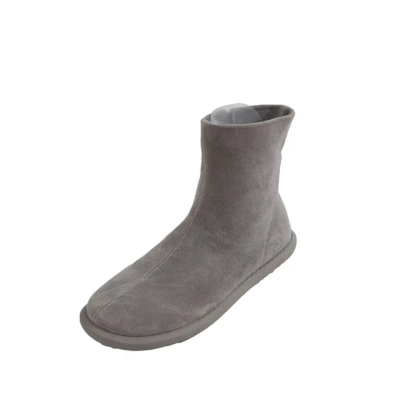 Autumn Women Shoes Fashion Casual Suede Ankle Boots Female Brown Chelsea Fashion student boots