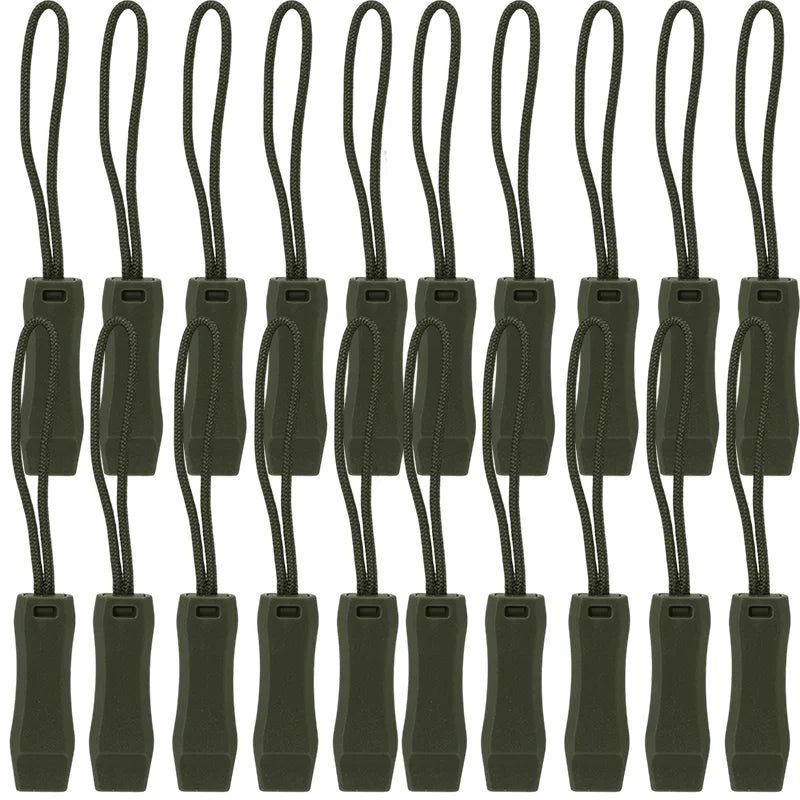 Outdoor Survival Whistle Camping Hiking Rescue Emergency Whistle Diving Survival Whistle Zipper Pull Combo for Backpack Tent