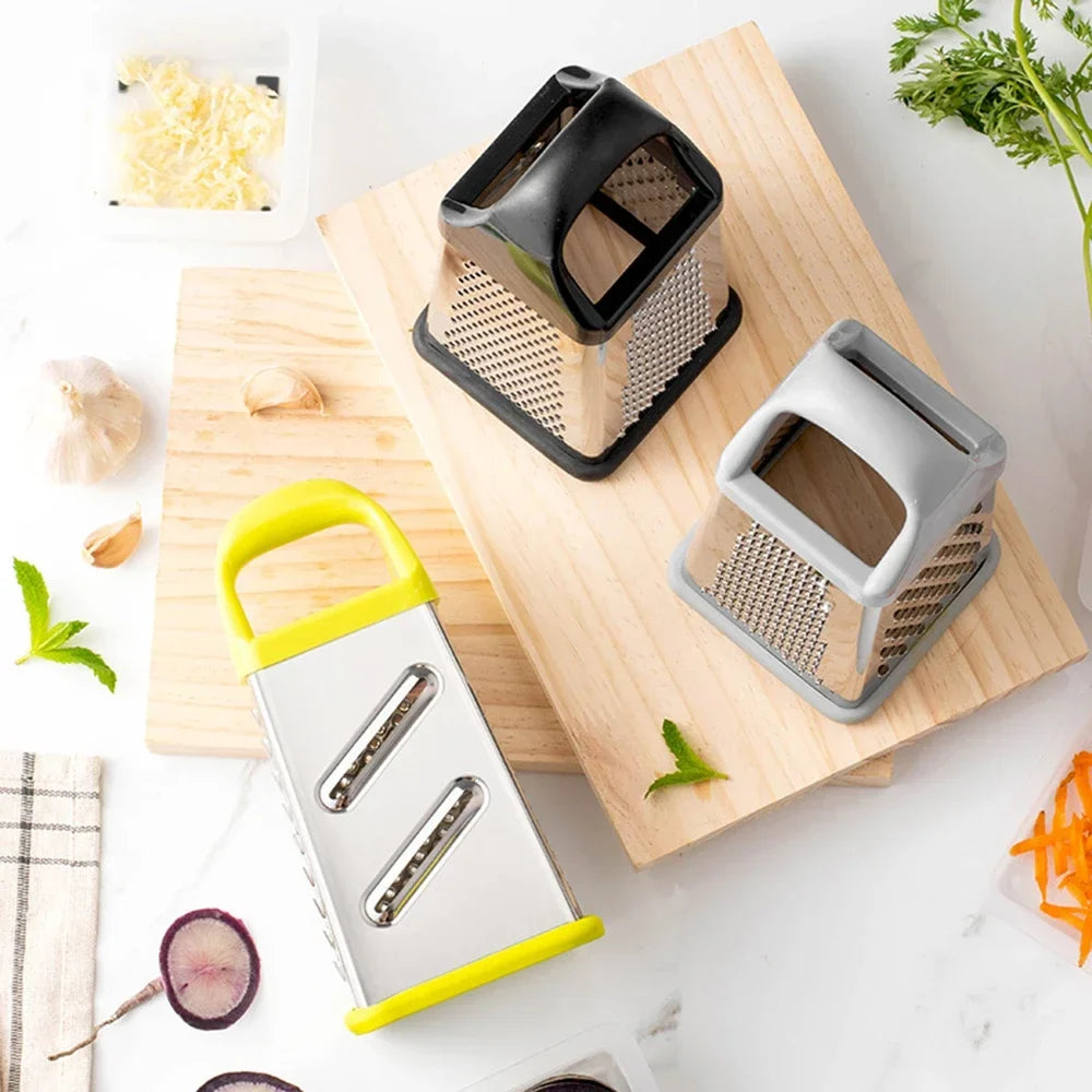 Multifunctional 4 Side Manual Vegetable Grater Chopper Stainless Steel