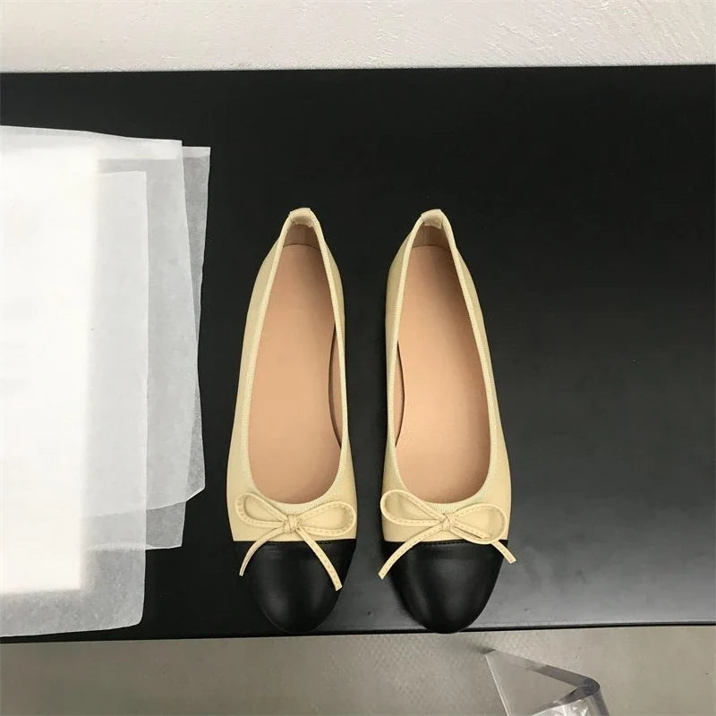 2026 New Spring Butterfly-knot Women Loafer Elegant Mix Colors Slip On Shoes Laides Comfort Soft Sole Ballet Flats Single Shoes