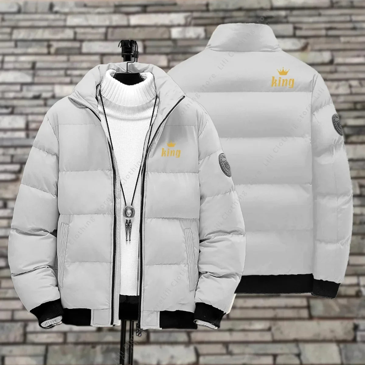 Puffer Jackets for Men Winter Jackets Down Coats 2026 New Stand Collar Padded Jackets Fashion Warm Man Lightweight Puffer Jacket