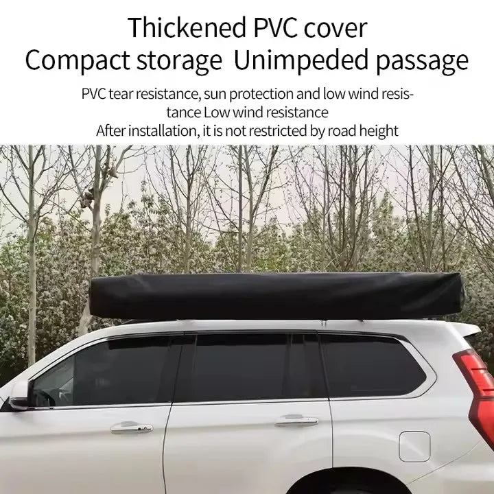 Weather-Resistant Vehicle-Mounted 180-Degree Outdoor Camping Freestanding Awning