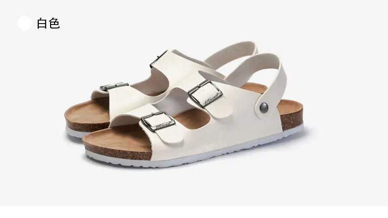 Zapatos Unisex Mujer y Hombre Sandalias de Corcho con Tira Trasera Zuecos Gladiador