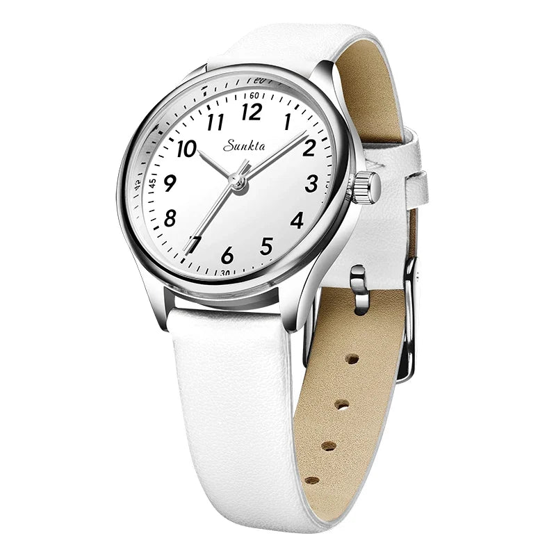 Women's 30mm Arabic Numeral Quartz Watch, Strap or Bracelet