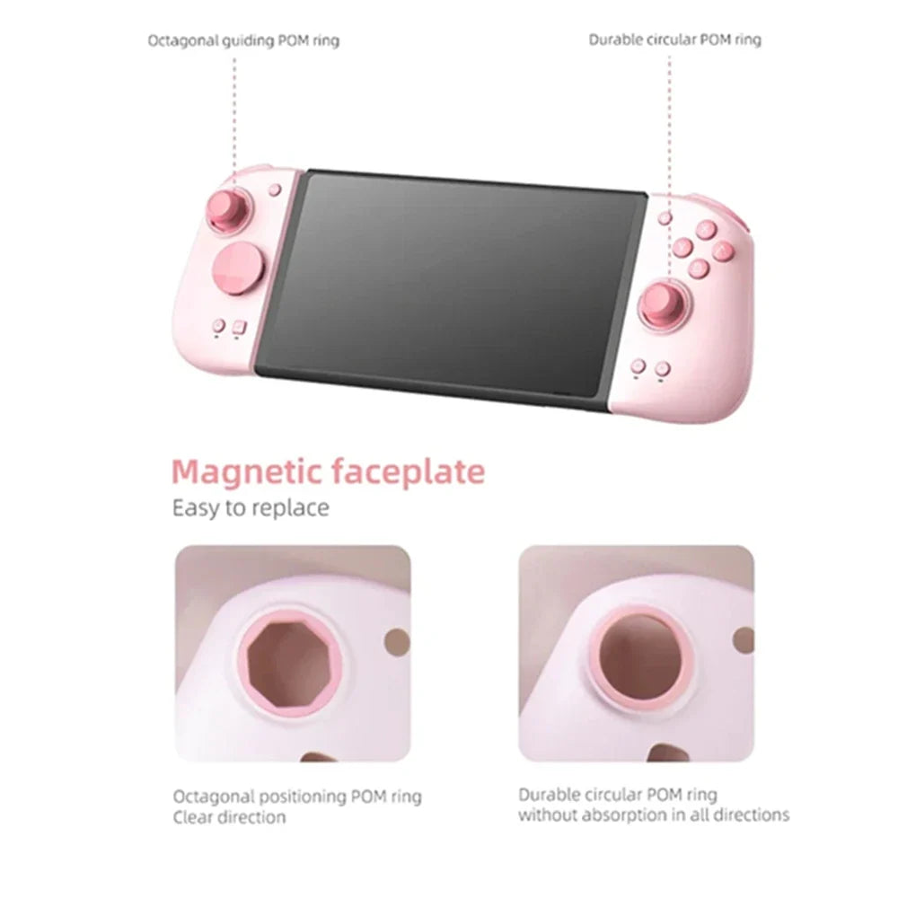 MOBAPAD Gamepad  M6/M6 HD Gemini 2 Game Controller,Joypad with Hall Joystick Left Right Handle Grip Console for Switch NS OLED