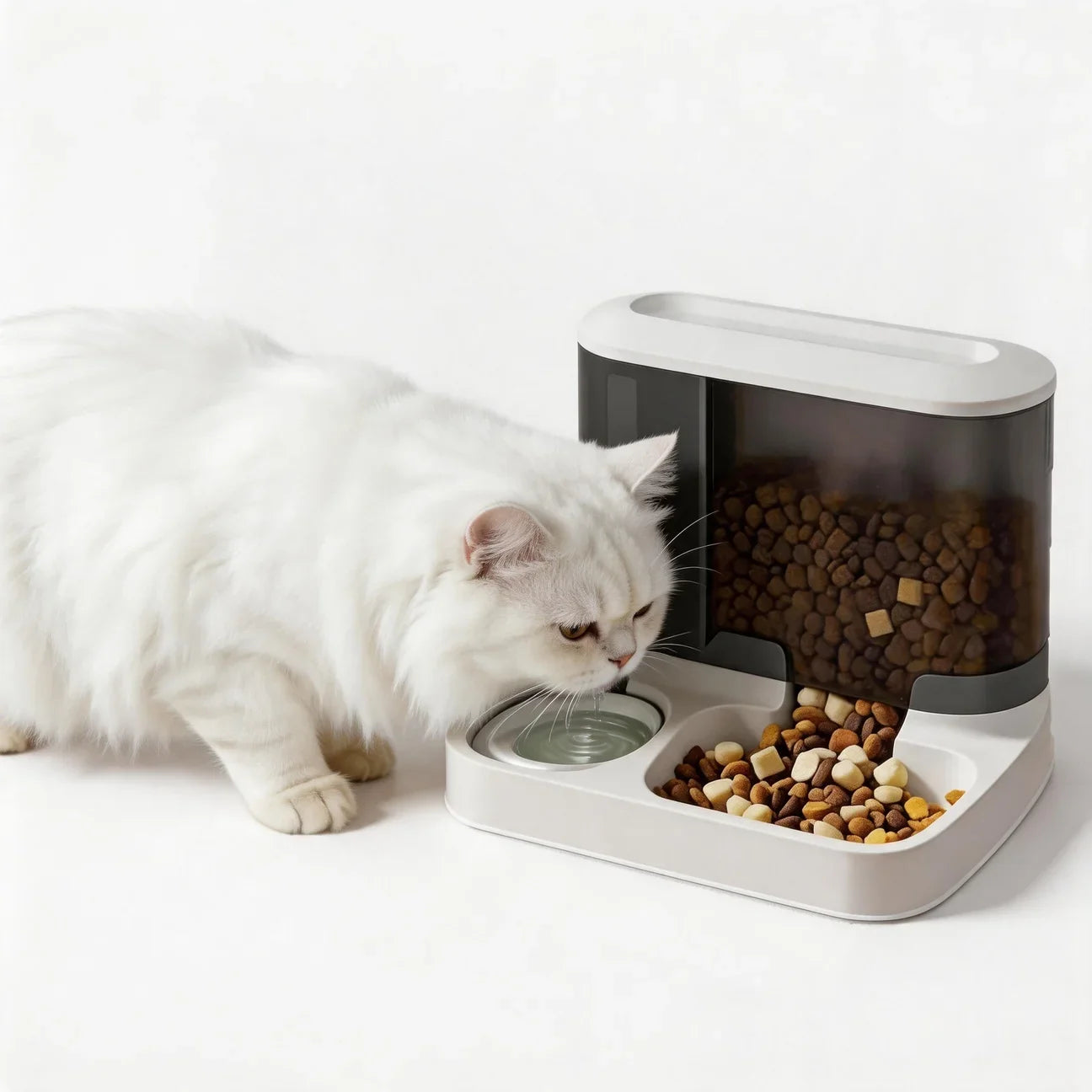 Automatic Pet Feeder Water Bowls Food Intelligent Electric Pet Food Dish Smart Timer Dog Bowl All-in-One Feeding Station