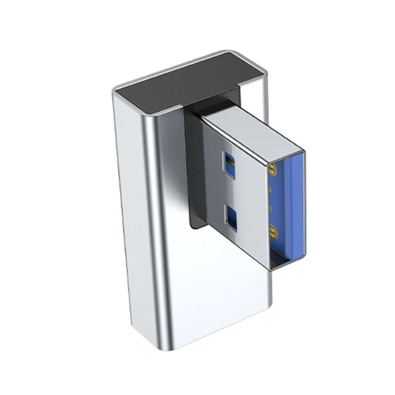 90 Degree Left Right Up Down Angled USB 3.0 A Male to Female Extension Connector Adapter for Laptop PC USB Chargers Converter