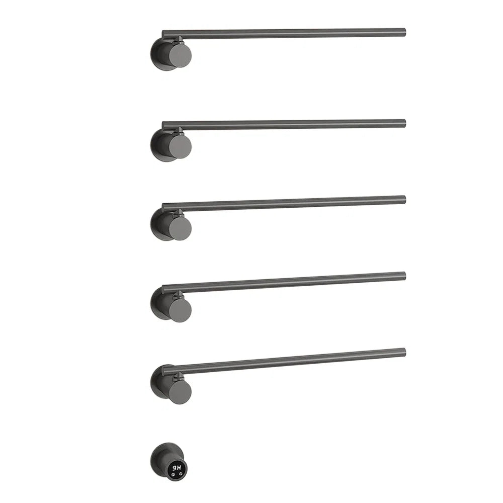 Smart Heated Towel Rack,Bathroom Towel Warmer with Timer, Adjustable Temperature, Rotating Bars,Towel Dryer,Bathroom Towel Rail