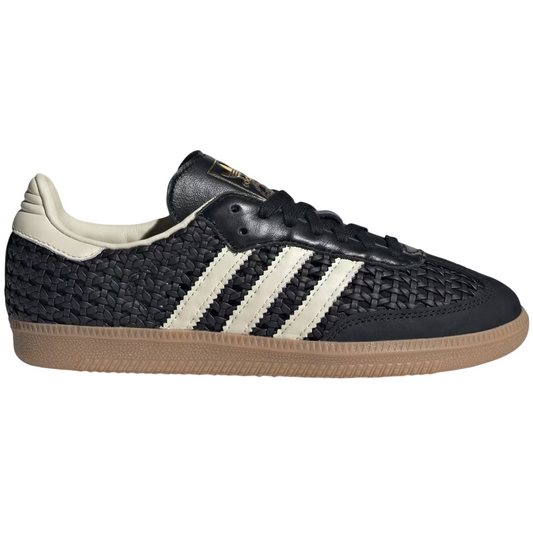 Adidas Samba OG Basketweave Black Cream White (Women's)