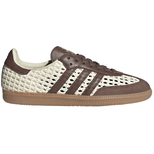 Adidas Samba OG Basketweave Cream White Earth Strata (Women's)