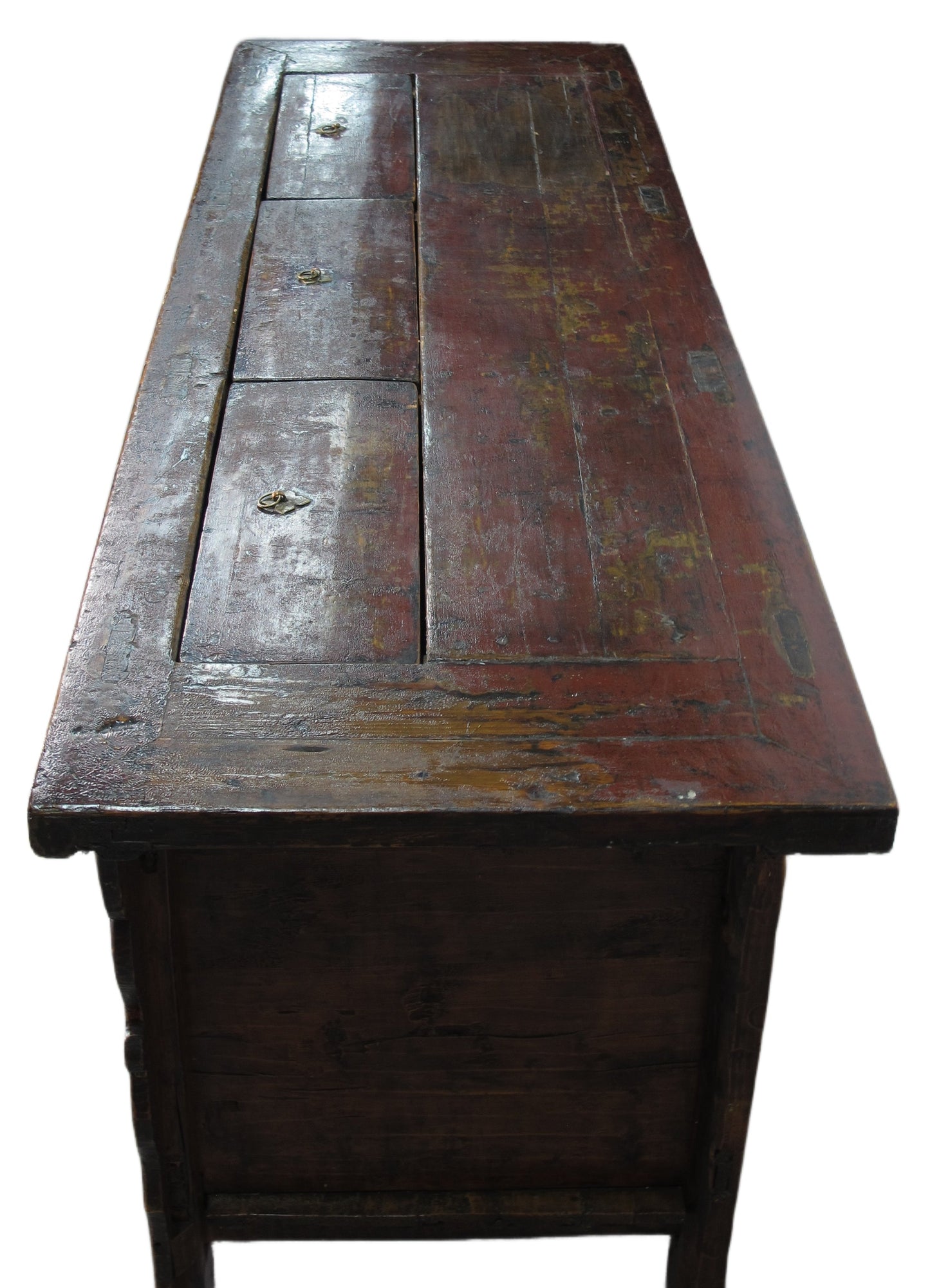 Armario de Cama Antiguo Gansu Pintado a Mano