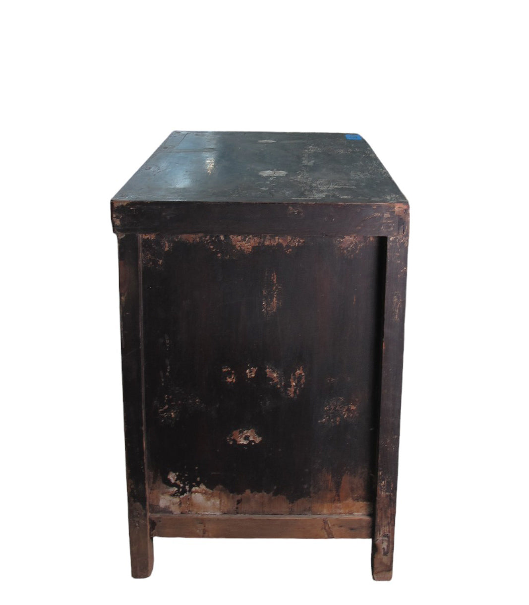 Aparador antiguo chino marrón oscuro