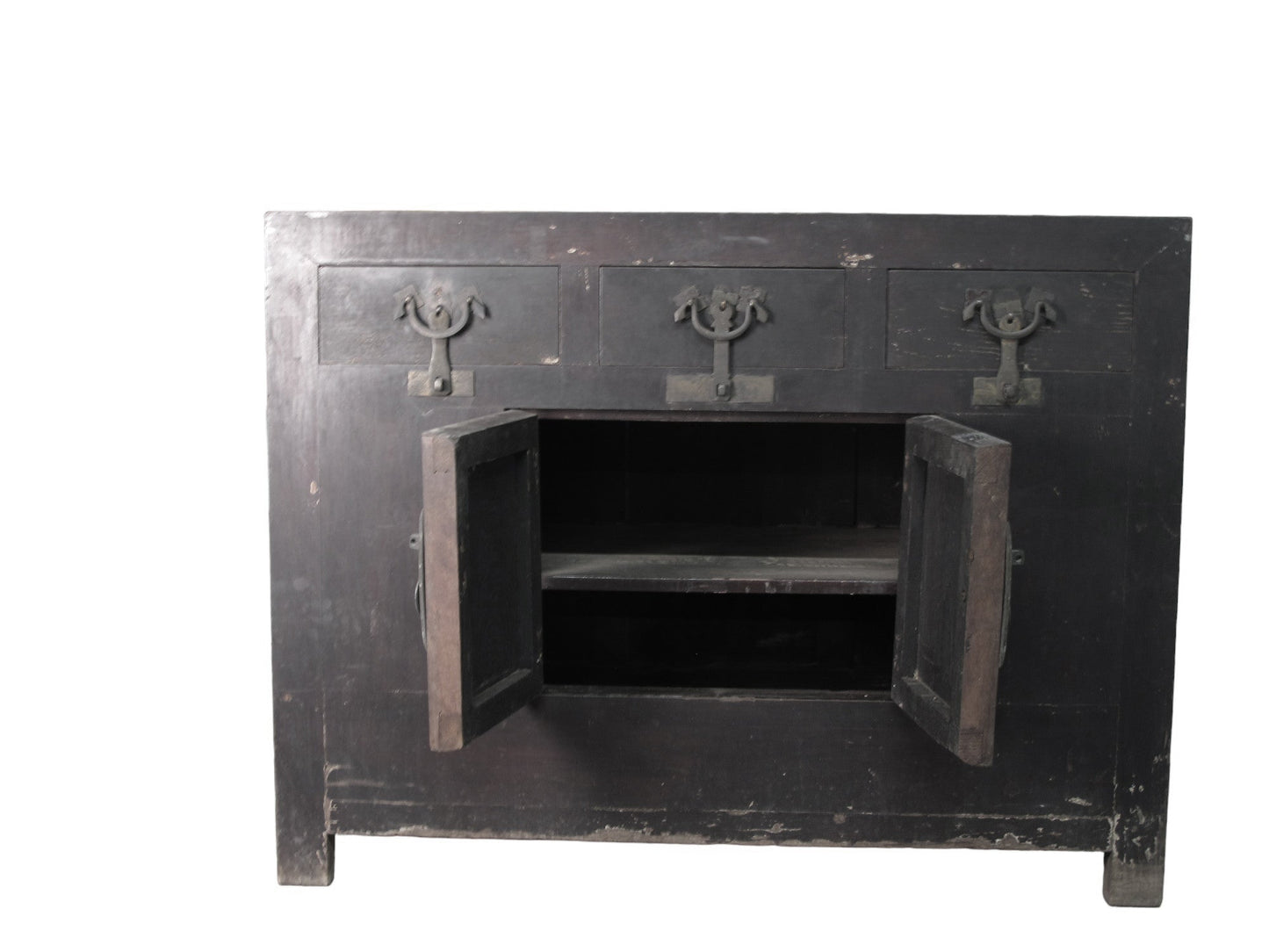Aparador antiguo chino marrón oscuro