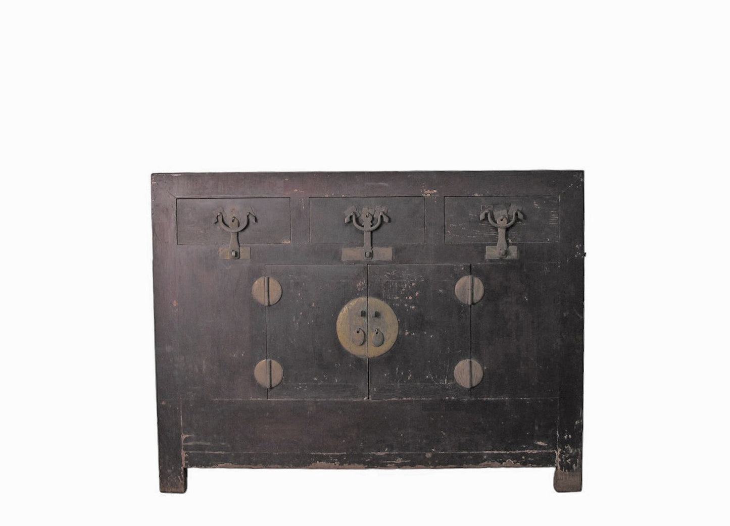 Aparador antiguo chino marrón oscuro